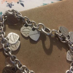 Tiffany and Co. Multi heart bracelet 7.5 in